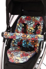 Sitzauflage Quinny mit Gurt und Bügel Deko - Anfertigung - Handarbeit Polster