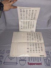 Tupperware kompakt etiketten - tupperware, kompakt-etiketten