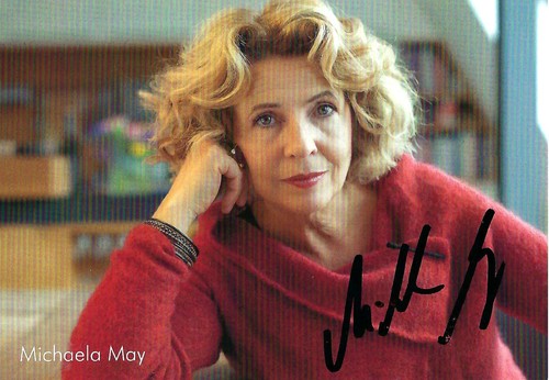 Michaela may autogrammkarte - michaela,