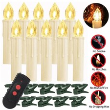 LED Weihnachtskerzen Weihnachtsbaumbeleuchtung Lichterkette Kabellos Außen Innen