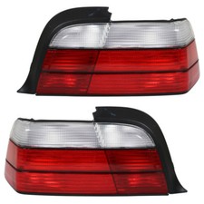 Rückleuchten Klarglas Heckleuchten für BMW E36 Cabrio Bj. 93-99 Rot/Weiss
