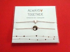 Armband 2er-Set HERZ Edelstahl