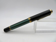 Pelikan M800 Füller  Schwarz Grün-Gestreift 18 K Gold Feder OM  TOP M 800