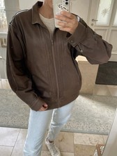 Lederjacke Meiker Elchleder Echtes Leder 54 XL Braun Guter Zustand Vintage