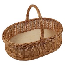 Weidentablett mit Henkel Braun
