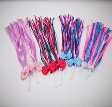 Lenkerfransen Streamer Mädchen Rosa Pink Kinderfahrrad Roller Dreirad Bändchen