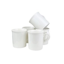 Villeroy & Boch Kaffeetassen Twist White 6 Stück Premium-Porzellan