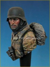 Junge Miniaturen - Deutsche Waffen SS Ardennen 1944 - 1/10. Harzbüste - YM1810