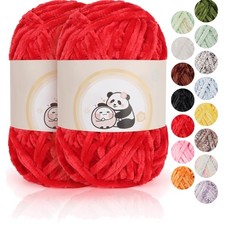 Chenille Wolle, 2x100g