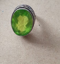 Peridot Edelstein RING Gr. 7 Grün Sterlingsilber 925
