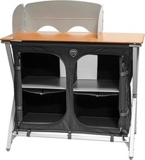 DEFA Faltkochtisch Küchenschrank Vorratsschrank 4 Fächer grau 1669346