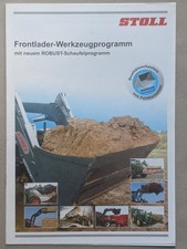 STOLL Frontlader Werkzeug Programm Robust Schaufel Prospekt Traktor Schlepper