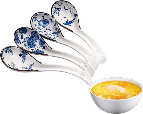 4er suppenlöffel set keramik - 4er,