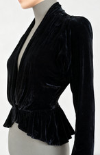 Seidesamt Bolero von cocon commerz privatsachen * Gr.34 * schwarz