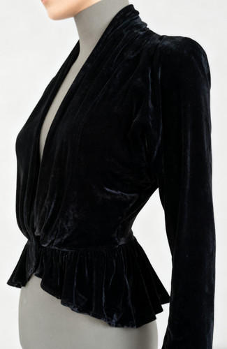 Seidesamt bolero von - von, cocon