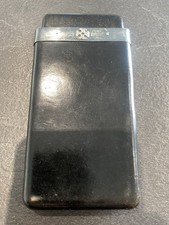 Sillems Zigarettenetui Leder mit 925 Silber gestempelt