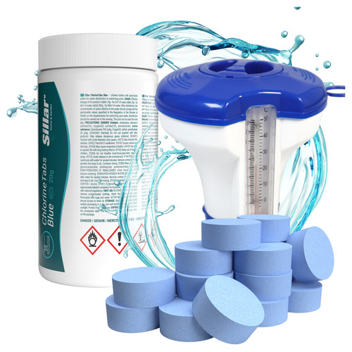 Poolchemie set 11in1 1kg blaue - poolchemie,