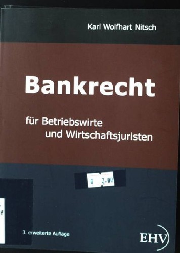 Bankrecht für betriebswirte - für,