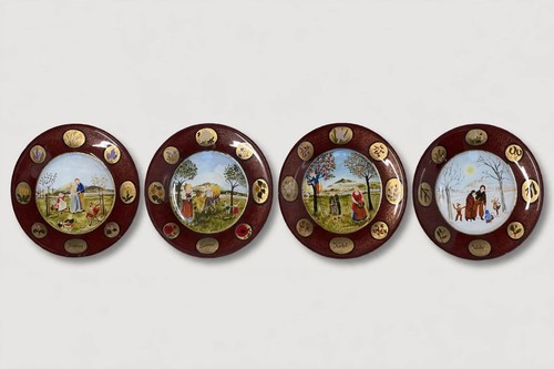 Vintage wandteller set - vintage, 4