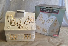 Keramik Gebäckdose Keksdose Knusperhaus Deckeldose Weihnachten