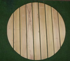 Ersatzbretter Tischplatten rund Ø 90 cm Esche roh Biergartentisch nicht montiert