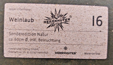 Herrnhuter Stern I6, Sonderedition natur Weinlaub, Dm60cm, Papier, innen Indoor