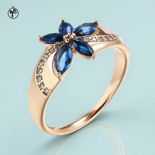 Ring blaue blume mit - blume,