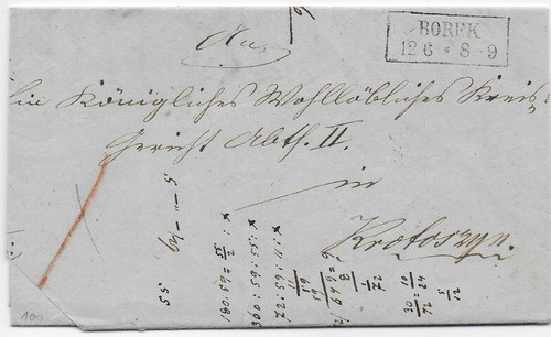 Preußen brief aus borek - preußen:,