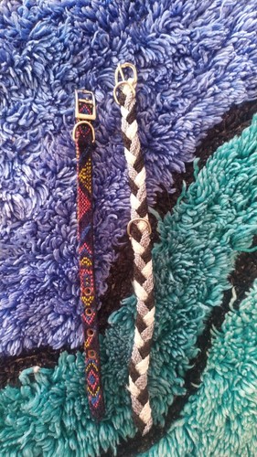 Hundehalsband geflochten stoff - hundehalsband,
