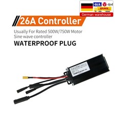 E-bike 24V/36V/48V 26A 3Mode Sine Wave Controller WP Plug for 500W/750W Motor