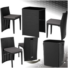 Polyrattan Alu Balkon Bistro