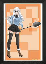 Shovel girl gerahmtes wandbild - shovel,