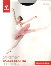 Rumpf Ballettstrumpfhose Footless 106 ohne Fuss Gr. 8/10, Black