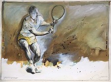 Dieter Portugall, Tennisstudie