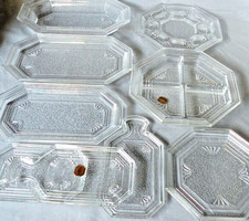 Konvolut 9 x WMF Vitrine 1907 ~ Pressglas Bleikristall im Jugendstil 60er 70er J