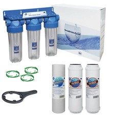 "Aquafilter 3 Stufen 10"" Wasserreiniger Enthärtungsfilter Kit 3/4""