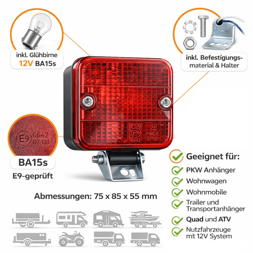 Nebelschlussleuchte anhänger - nebelschlussleuchte,
