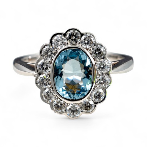 Natürlicher aquamarin ring - natürlicher,