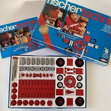 FISCHERTECHNIK Baukasten 100 Grundkasten, OVP mit Beschreibung, 1970er