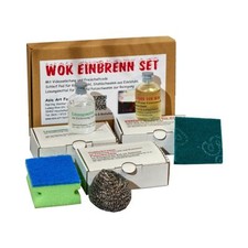 Wok Einbrenn Set für Stahl &
