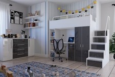 Hochbett Kinderbett JSM4