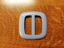 Alte GÜRTELSCHNALLE / Gürtelschließe  KUNSTSTOFF Hellblau