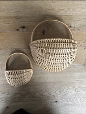 Vintage Wandkorb Set Weide
