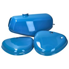 Blaues Benzintank-Set und