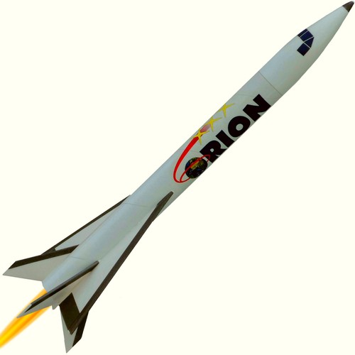 Fliegende modellrakete orion - fliegende,