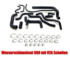 Kühlwasser Silikonschlauchkit speziell für VW Golf 1 G60 1,8L PG 8V Schwarz Neu