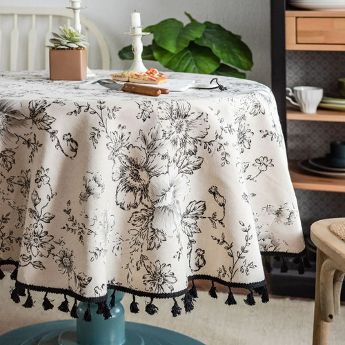 Runde tischdecke vintage - tischdecke,