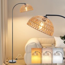 Rattan Stehlampe Wohnzimmer