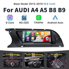 8.8 " Wireless Apple Carplay Auto navigationsgerät für Audi A4 A5 B8 B9 2013-16