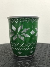 PORZELLAN TASSE WEIHNACHTEN DESIGN HEIKO BLUME im STIL des SCHWEDISCHEN PULLOVER